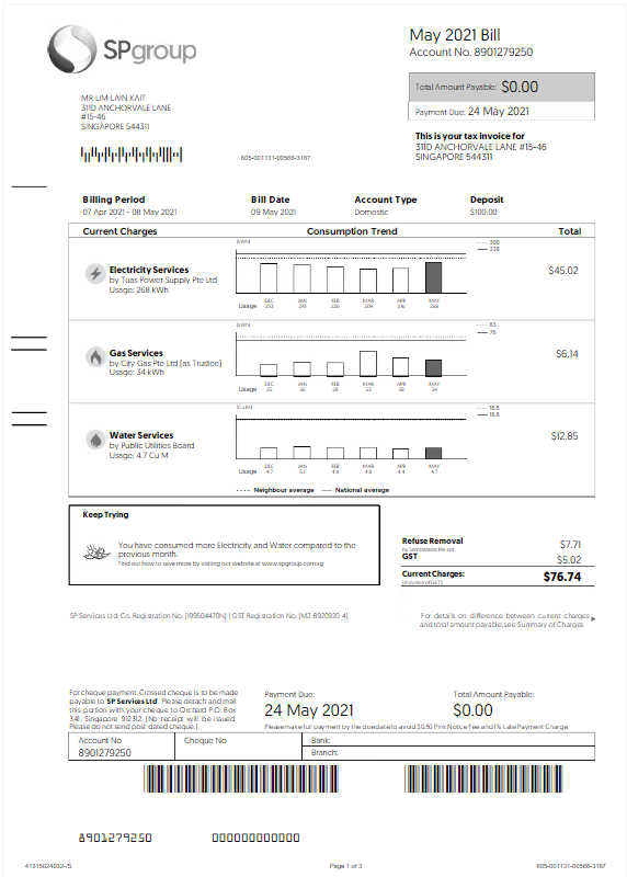  Minol USA business utility bill 